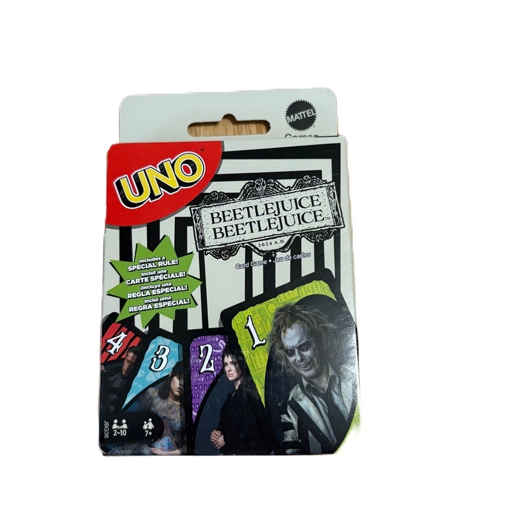 UNO Beetlejuice Edition Card Game NEW